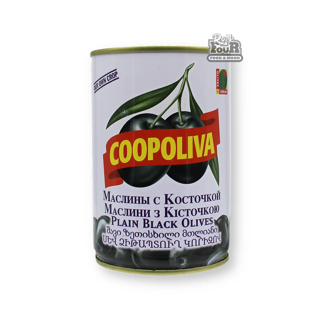 Ձիթապտուղ սև «Coopoliva» կորիզով 405գ